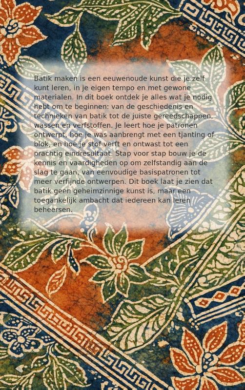 Achterkant van Starten met Batik