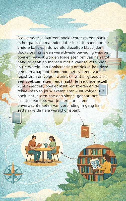 Achterkant van De Wereld van Bookcrossing