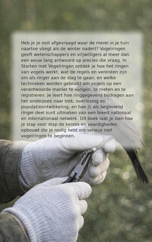 Achterkant van Starten met Vogelringen
