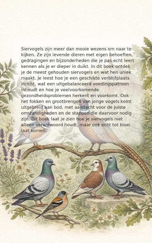 Achterkant van Alles over Siervogels
