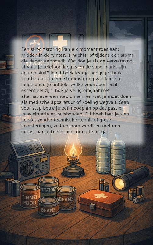 Achterkant van Overleven bij een Stroomstoring