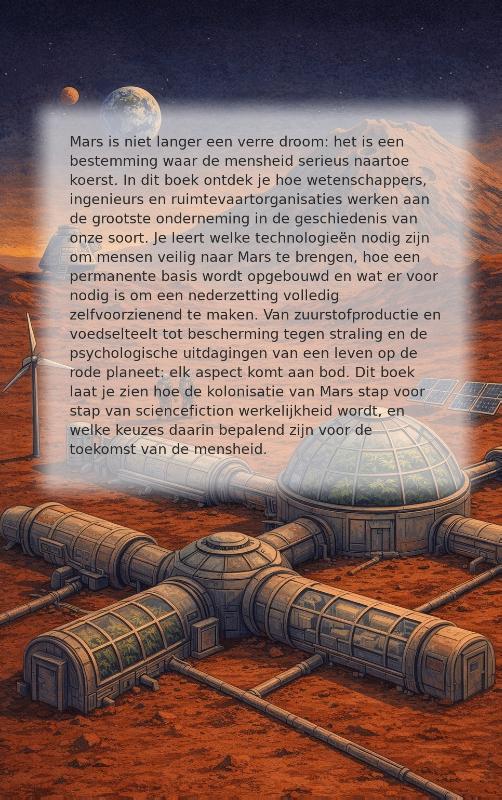 Achterkant van Mars Koloniseren