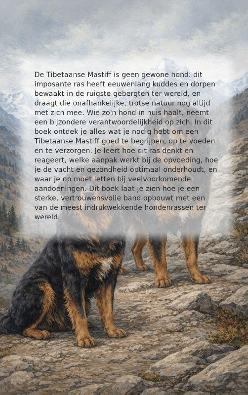 Achterkant van Alles over de Tibetaanse Mastiff