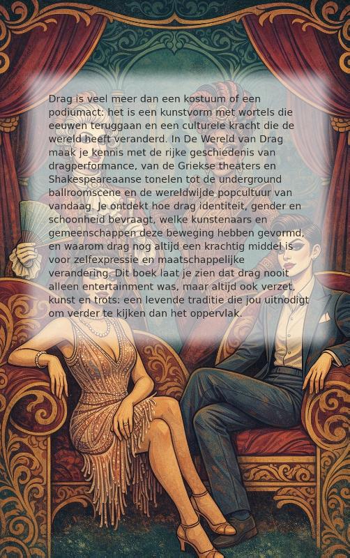 Achterkant van De Wereld van Drag