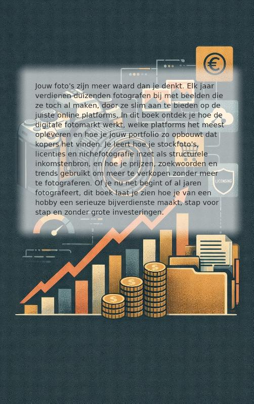 Achterkant van Online geld verdienen met foto's