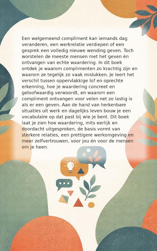 Achterkant van Complimenten geven en ontvangen