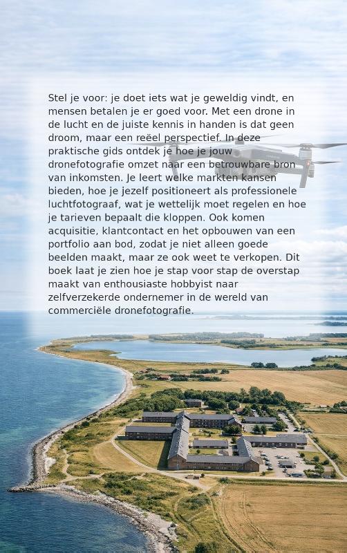 Achterkant van Geld verdienen met drone-fotografie