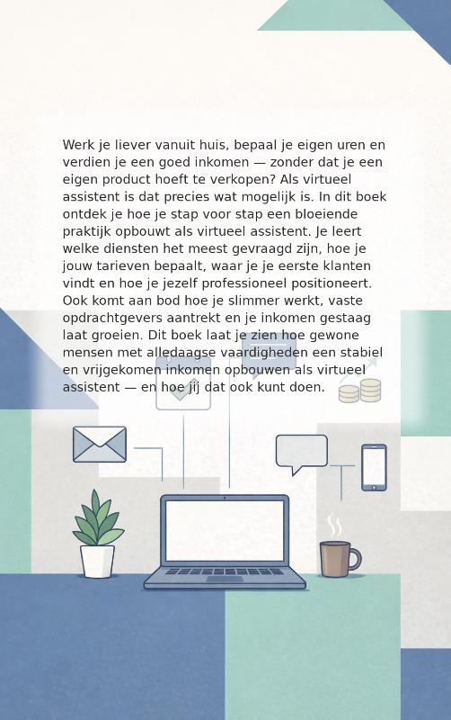 Achterkant van Geld verdienen met virtuele assistent-werk