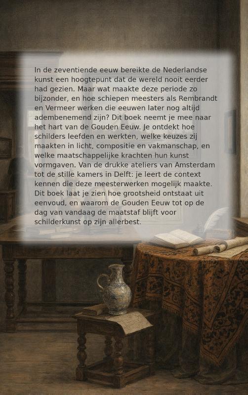 Achterkant van Rembrandt, Vermeer en gouden eeuw