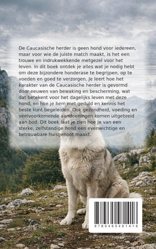 Achterkant van Alles over de Caucasische herder