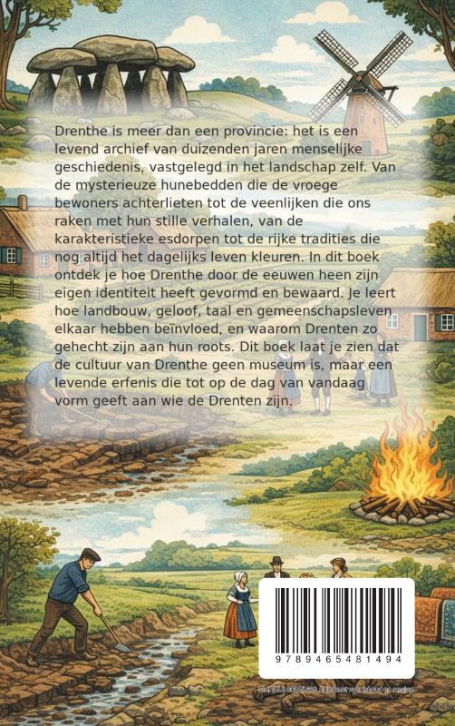 Achterkant van De Cultuur van Drenthe
