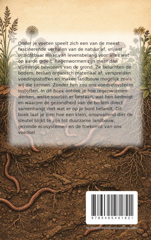 Achterkant van De Geheime Wereld van Regenwormen