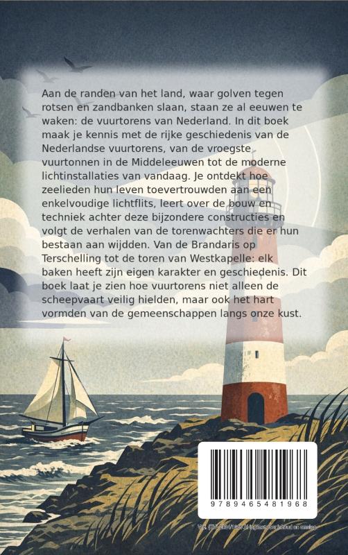 Achterkant van Vuurtorens van Nederland