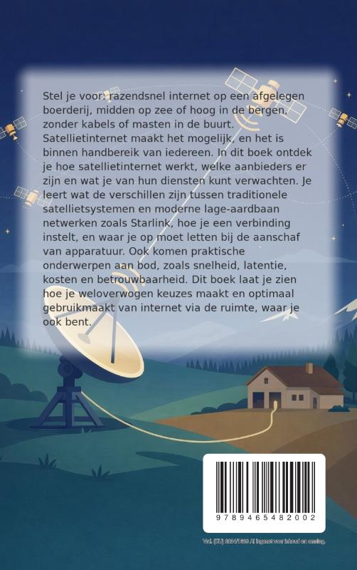 Achterkant van Satellietinternet voor Beginners