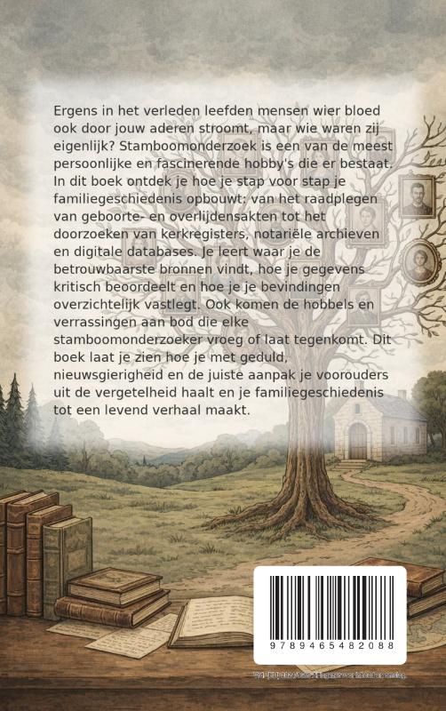 Achterkant van De Hobby van Stamboomonderzoek
