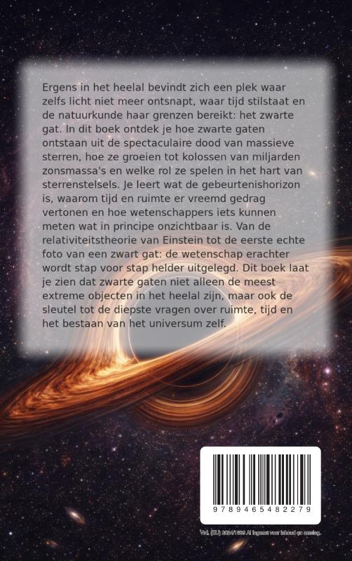 Achterkant van Alles over Zwarte Gaten