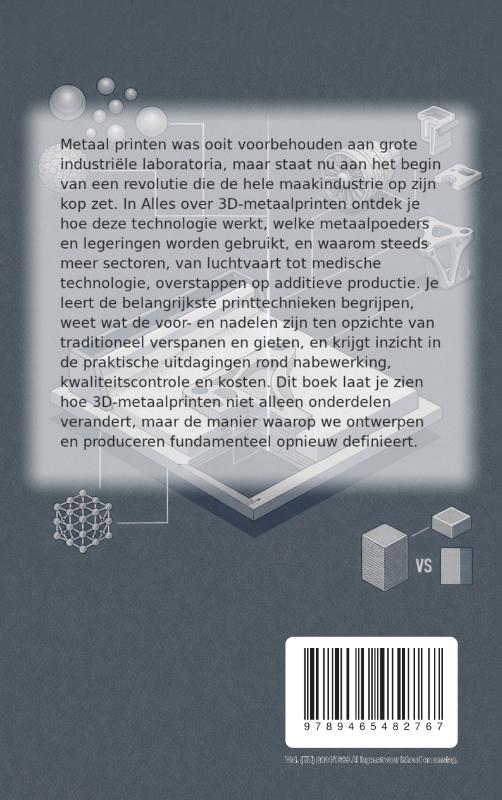 Achterkant van Alles over 3D-metaalprinten