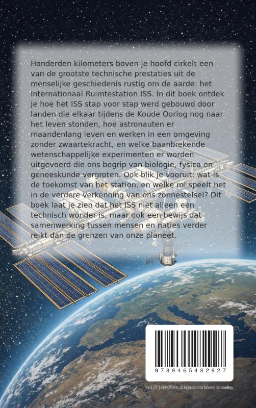 Achterkant van Alles over het ISS