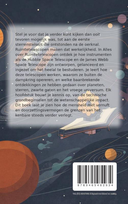 Achterkant van Alles over Ruimtetelescopen