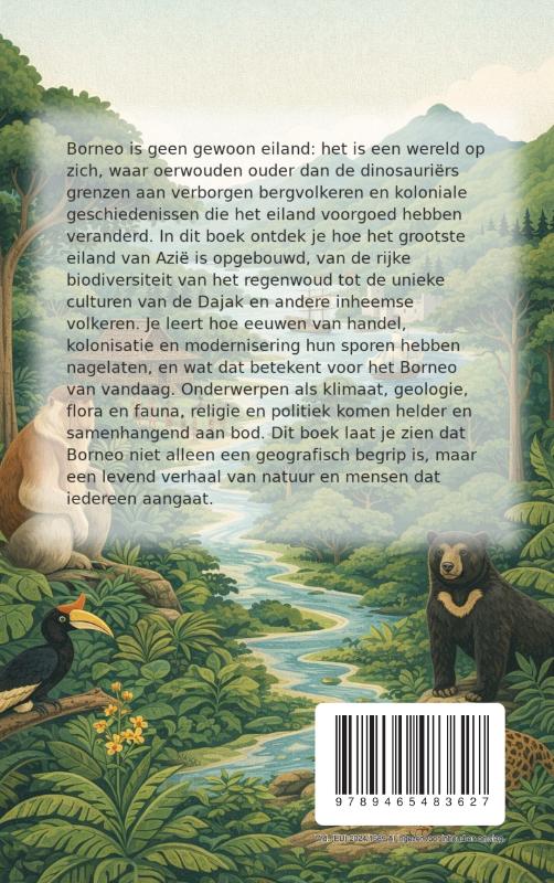 Achterkant van Alles over Borneo
