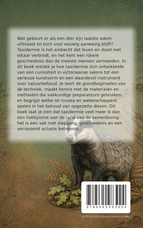 Achterkant van Alles over Taxidermie