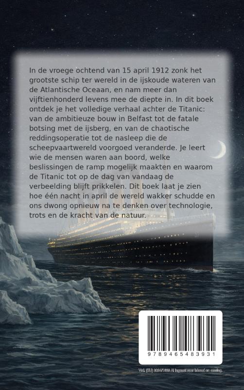 Achterkant van Alles over de Titanic