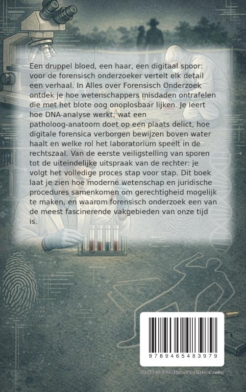 Achterkant van Alles over Forensisch Onderzoek