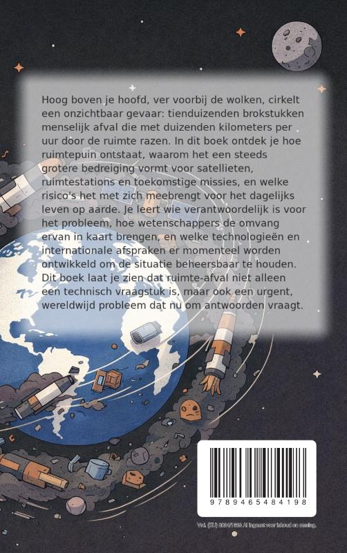 Achterkant van Alles over Ruimte-afval