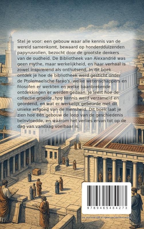 Achterkant van Alles over de Bibliotheek van Alexandrië
