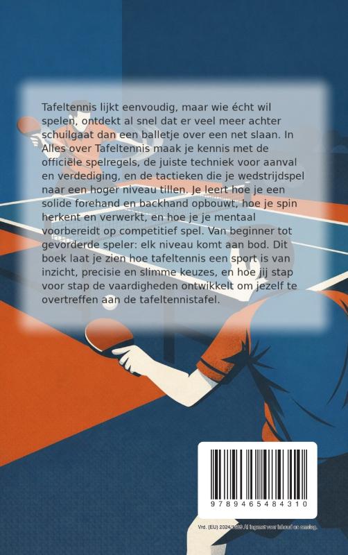 Achterkant van Alles over Tafeltennis