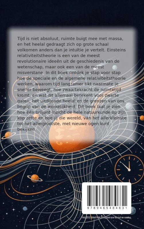 Achterkant van Alles over Relativiteitstheorie