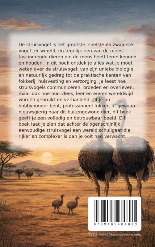 Achterkant van Alles over Struisvogels