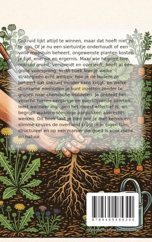 Achterkant van Onkruid de baas