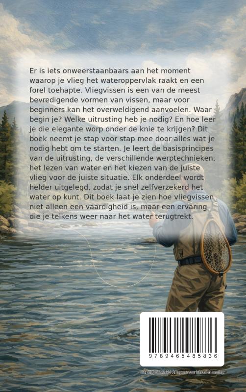 Achterkant van Vliegvissen Beginners