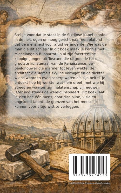 Achterkant van Alles over Michelangelo