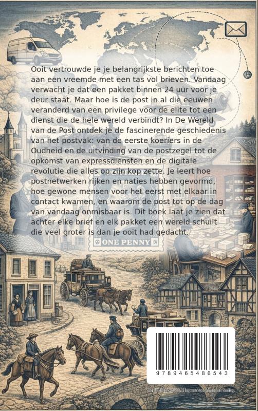 Achterkant van De Wereld van de Post