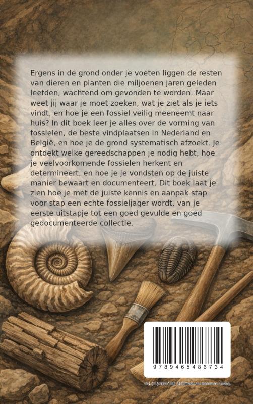 Achterkant van Starten met Fossielen Zoeken