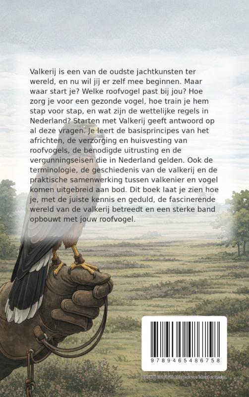 Achterkant van Starten met Valkerij
