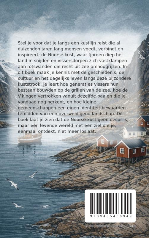 Achterkant van Langs de Noorse Kust