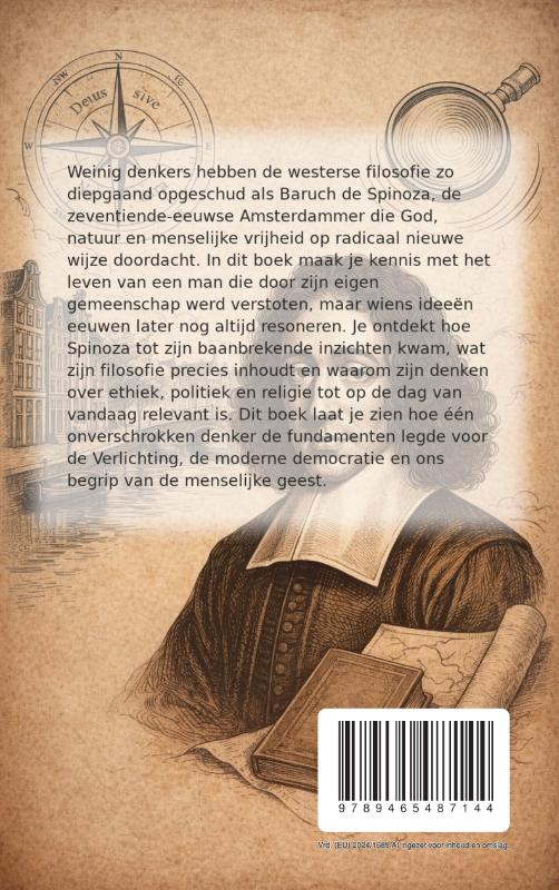 Achterkant van Alles over Spinoza