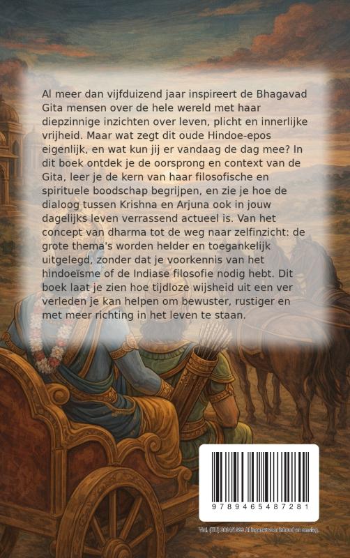 Achterkant van Alles over de Bhagavad Gita