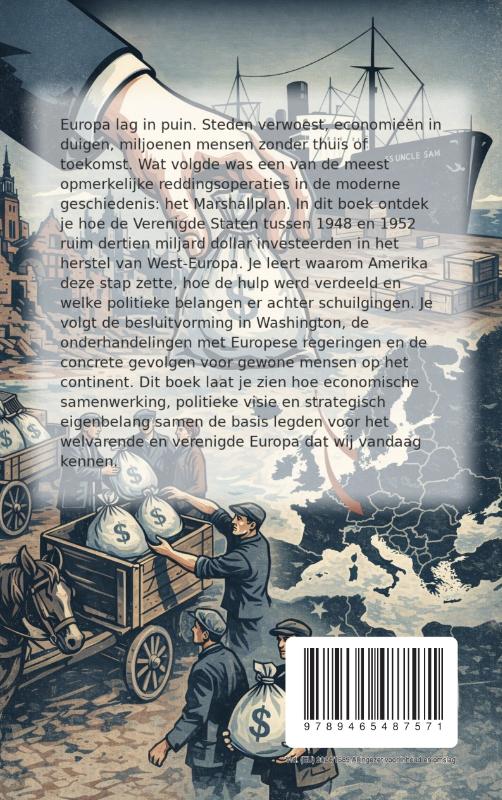 Achterkant van Alles over het Marshallplan