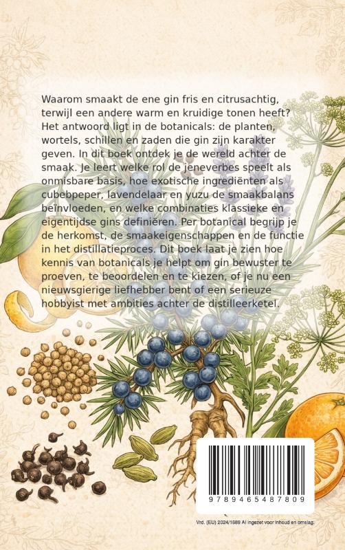 Achterkant van Alles over Gin Botanicals
