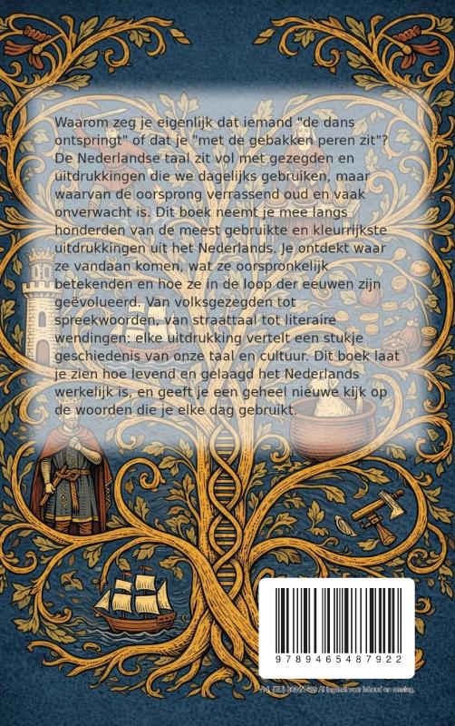 Achterkant van Nederlandse Gezegden en Uitdrukkingen