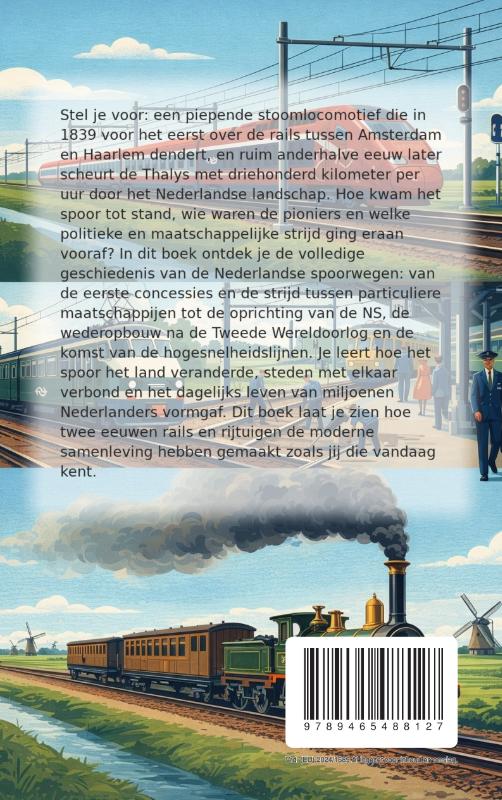Achterkant van Alles over de Nederlandse Spoorweggeschiedenis