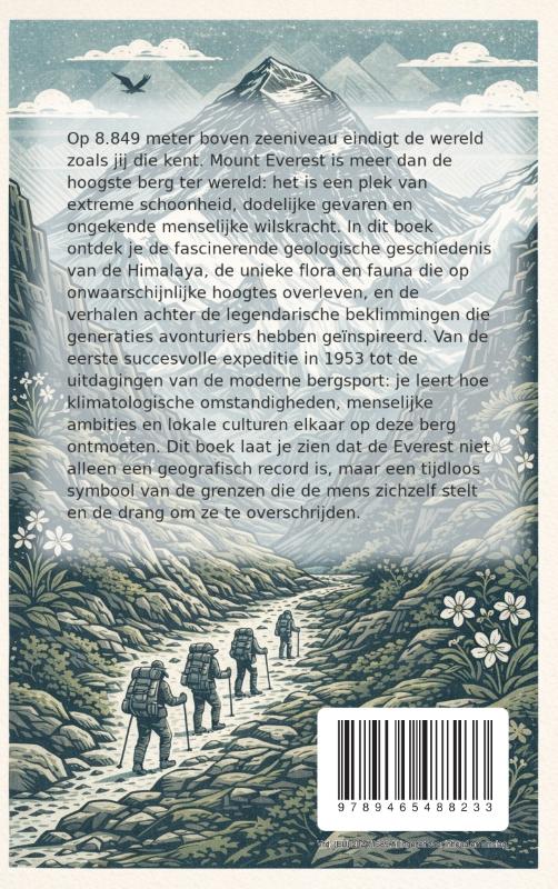 Achterkant van Alles over Mount Everest