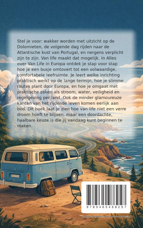 Achterkant van Alles over Van Life in Europa