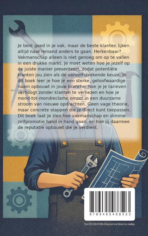 Achterkant van Jezelf Promoten als Vakman