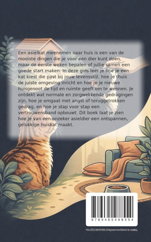 Achterkant van Adoptiekat uit het Asiel