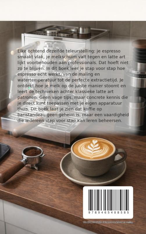 Achterkant van Koffie op Thuisbarista Niveau